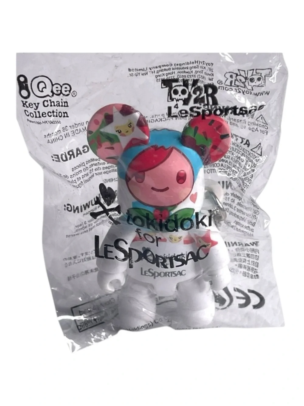 Deadstock: new Tokidoki x LeSportSac 𖠌 Ltd Ed Qee Bear Key Chain Bag Charm 𖠌